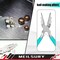 MeilsurY 3-Piece jewelry pliers set includes a 6-in-1 bail making looping pliers, nylon jaw pliers, and Wire Looping and Bending plier tools for crafting, beading, and repairing